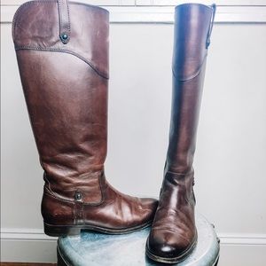 FRYE Melissa Button Tall Riding Leather Boot